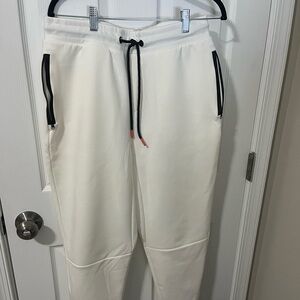 Zara Cream Joggers with Black Accents